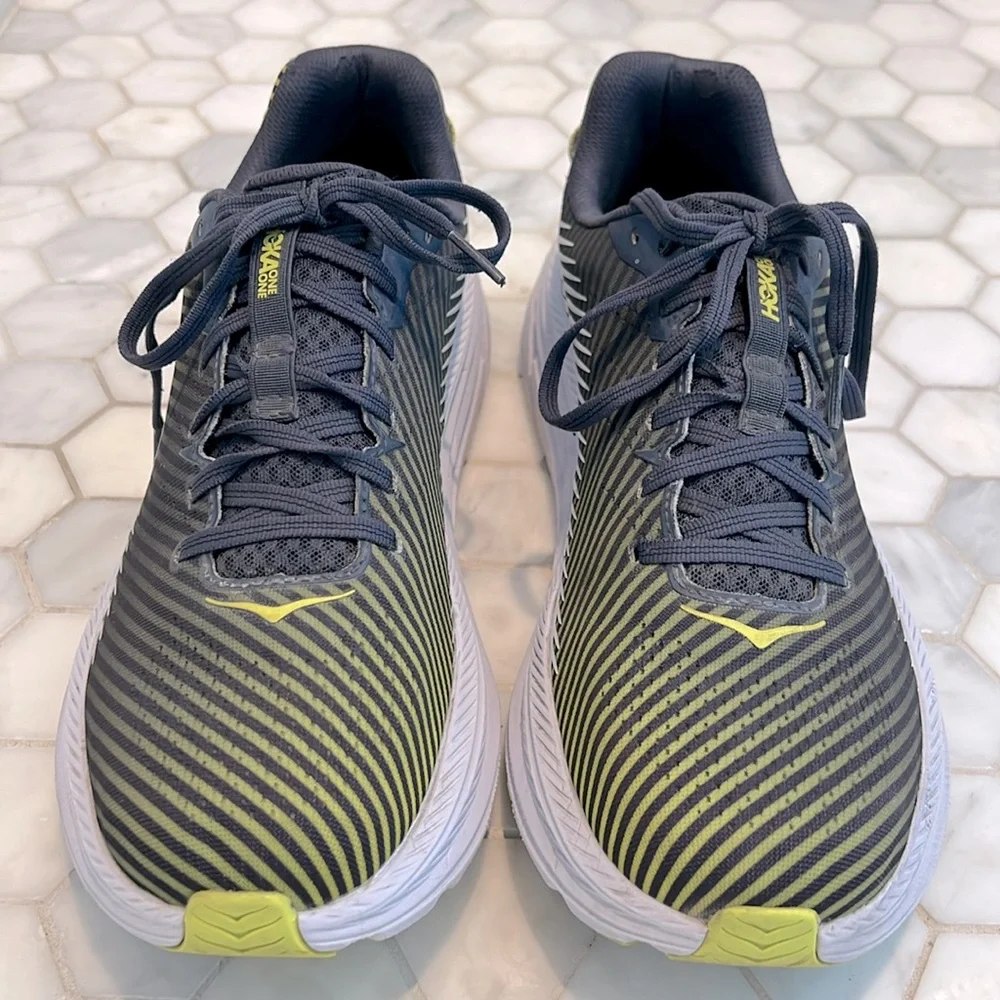 Hoka Rincon 2 Striped Navy Running Athletic Sneakers Men’s Size 11.5